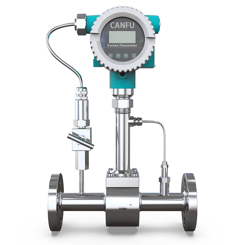Temperature Difference Compensated Vortex Street Flowmeter